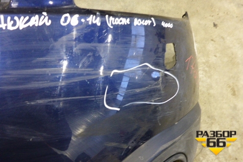 Бампер передний (после 2010г под омыватели) для Nissan Qashqai (J10E) с 2006-2013г