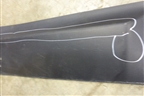 Накладка двери задней правой (82870JD01D) для Nissan Qashqai (J10E) с 2006-2013г