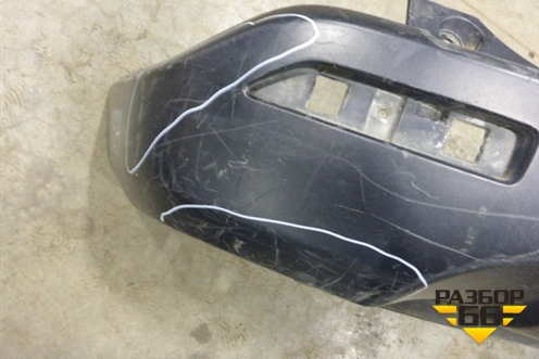 Юбка заднего бампера (до 2009г под парктроник) для Honda CR-V(RE) с 2006-2012г