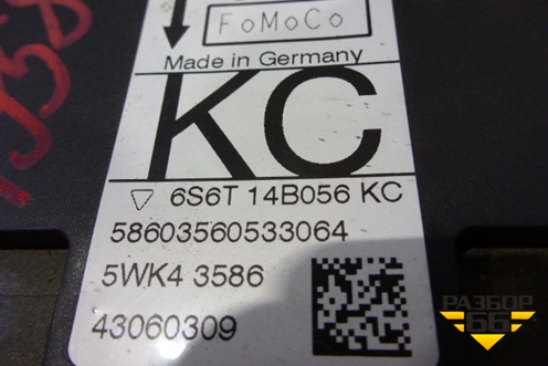 Блок управления AIR BAG (6S6T14B056KC) для Ford Fiesta с 2001-2008г