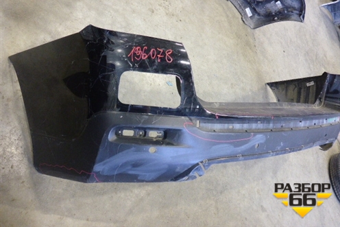 Бампер задний (под парктроник) для Toyota Highlander с 2007-2013г (Хайлендер)