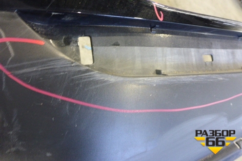 Бампер задний (под парктроник) для Toyota Highlander с 2007-2013г (Хайлендер)