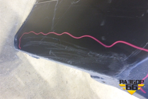 Бампер задний (под парктроник) для Toyota Highlander с 2007-2013г (Хайлендер)