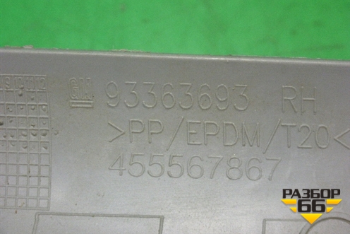 Обшивка стойки лобового стекла правая (93363693) для Opel Meriva с 2003-2010г