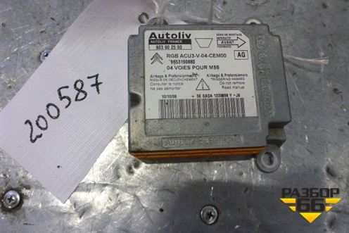 Блок управления AIR BAG (965319088) для Peugeot Partner с 2002-2010г