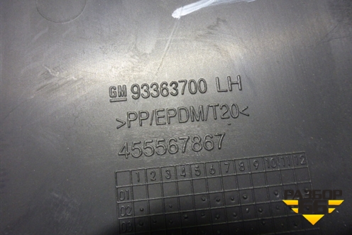 Обшивка стойки центральная нижняя левая (93363700) для Opel Meriva с 2003-2010г