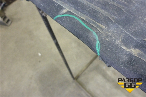 Накладка заднего бампера (до 2012г) (5216260040) для Toyota Land Cruiser (200) с 2008г