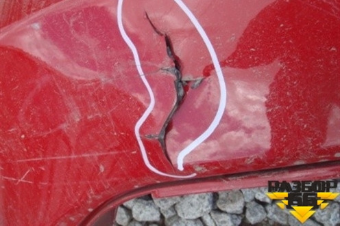 Бампер задний (под парктроник) для Honda Jazz(GE) с 2008-2014г