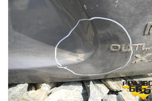 Дверь багажника без стекла (5801A524) для Mitsubishi Outlander XL с 2006-2012г