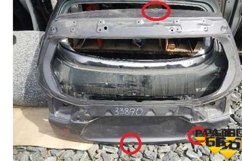 Дверь багажника без стекла (5801A524) для Mitsubishi Outlander XL с 2006-2012г