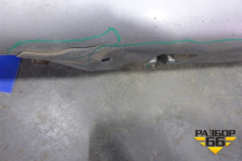 Накладка на порог наружная левая для Subaru Forester (Sg5-9) с 2002-2007г