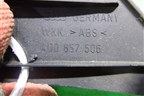 Накладка двери передней правой уголок (4D0857506) для Audi A8 с 1998-2003г