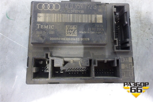 Блок комфорта (передней правой двери) (4L0959792B) для Audi Q7 c 2005-2015г