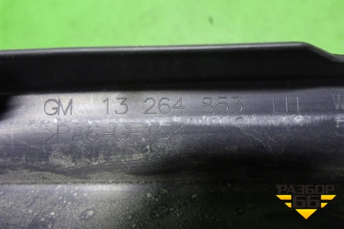 Накладка двери передней левой (на рамку 3х дверный кузов) (13264853) для Opel Astra J с 2009г