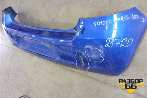 Бампер задний для Toyota Yaris с 2005-2011г