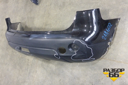 Бампер задний (85022JD00H) для Nissan Qashqai (J10E) с 2006-2013г (Кашкай)