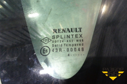Стекло глухое правое для Renault Scenic с 2003-2009г