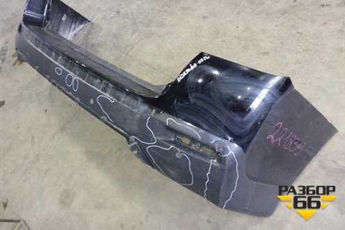 Бампер задний (под парктроник) для Toyota Highlander с 2007-2013г (Хайлендер)