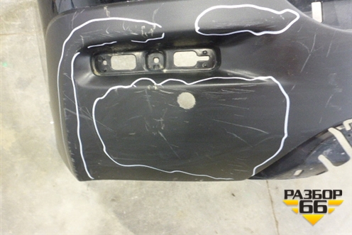 Бампер задний (под парктроник) для Toyota Highlander с 2007-2013г (Хайлендер)