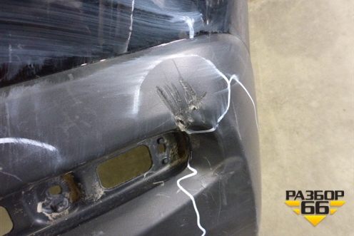 Бампер задний (под парктроник) для Toyota Highlander с 2007-2013г (Хайлендер)