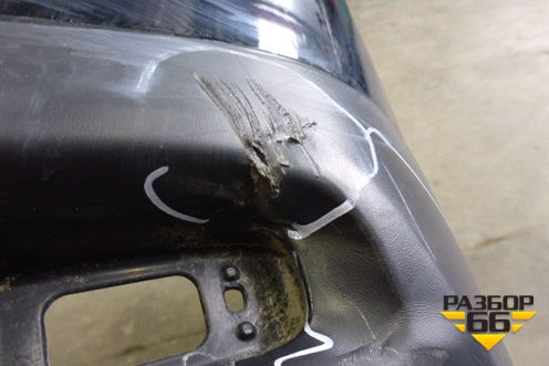 Бампер задний (под парктроник) для Toyota Highlander с 2007-2013г (Хайлендер)