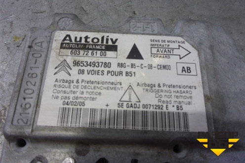 Блок управления AIR BAG (9653493780) для Citroen C4 с 2005-2011г
