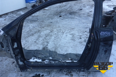 Порог со стойкой левый (3х дверный кузов) для Mercedes Benz A140/160 W169 с 2004-2012г