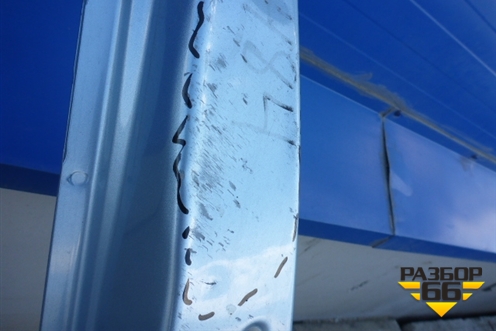 Порог со стойкой правый для Renault Megane 2 с 2002-2009г (Меган)