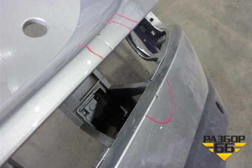 Бампер задний (под парктроник) (8R0807385C) для Audi Q5 c 2008-2017г (Ку 5)