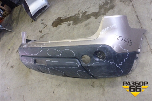 Бампер задний (85022JD00H) для Nissan Qashqai (J10E) с 2006-2013г