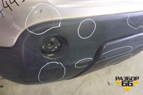 Бампер задний (85022JD00H) для Nissan Qashqai (J10E) с 2006-2013г