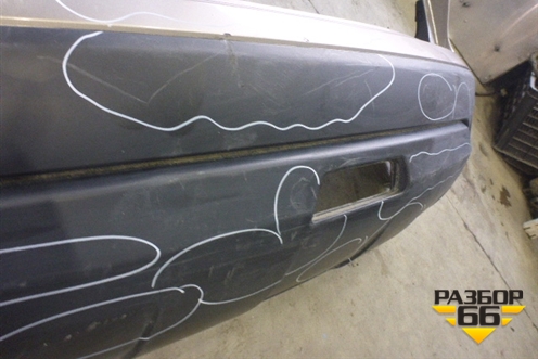 Бампер задний (85022JD00H) для Nissan Qashqai (J10E) с 2006-2013г