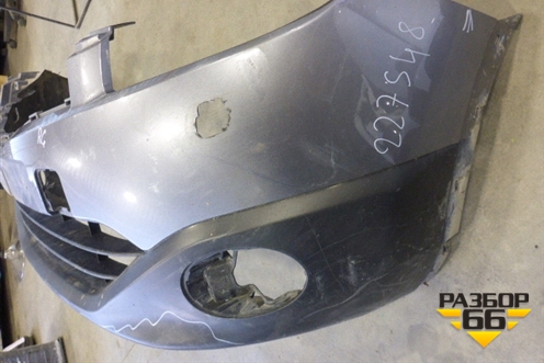 Бампер передний (после 2010г под омыватели) для Nissan Qashqai (J10E) с 2006-2013г