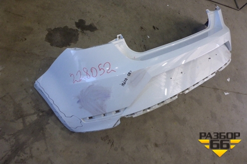 Бампер задний (после 2012г 3х дверный кузовбез юбки) для Seat Ibiza с 2008-2017г