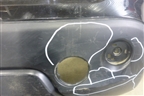 Бампер задний (85022JD00H) для Nissan Qashqai (J10E) с 2006-2013г (Кашкай)
