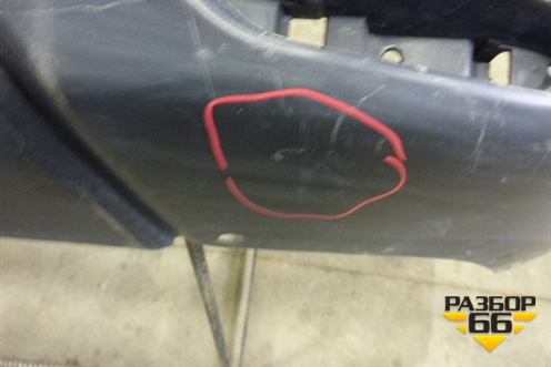 Бампер задний (до 2017г) (850224EA0H) для Nissan Qashqai (J11E) с 2013г (Кашкай)