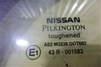 Стекло двери задней левой (седан маркировка ЛИТЕКС) для Nissan Almera N16 с 2000-2006г