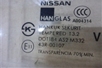 Стекло двери задней правой (8230095F0A) для Nissan Almera Classic с 2006-2013г