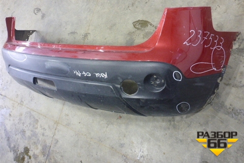 Бампер задний (85022JD00H) для Nissan Qashqai (J10E) с 2006-2013г (Кашкай)