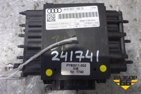Блок электронный (управления сидением левый) (4H0907182G) для Audi A8 с 2009-2017г
