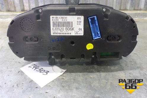 Щиток приборов АКПП (6J0920806K) для Seat Ibiza с 2008-2017г