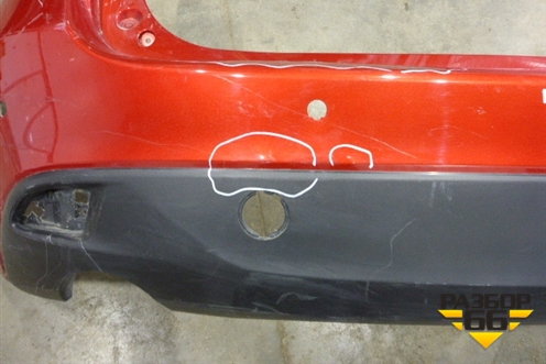 Бампер задний (до 2011г хэтчбек под парктроник) для Mazda Mazda 3 (BL) с 2009-2013г