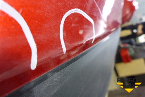 Бампер задний (до 2011г хэтчбек под парктроник) для Mazda Mazda 3 (BL) с 2009-2013г