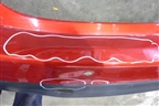 Бампер задний (до 2011г хэтчбек под парктроник) для Mazda Mazda 3 (BL) с 2009-2013г