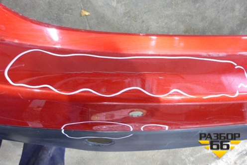 Бампер задний (до 2011г хэтчбек под парктроник) для Mazda Mazda 3 (BL) с 2009-2013г