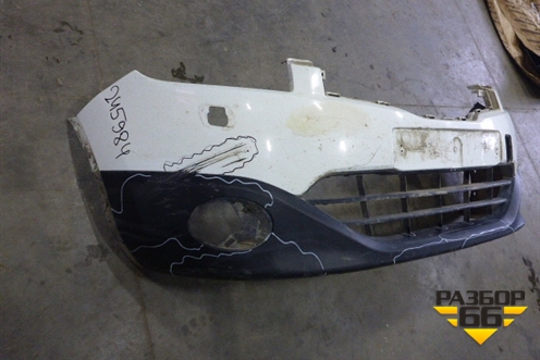 Бампер передний (после 2010г под омыватели) для Nissan Qashqai (J10E) с 2006-2013г