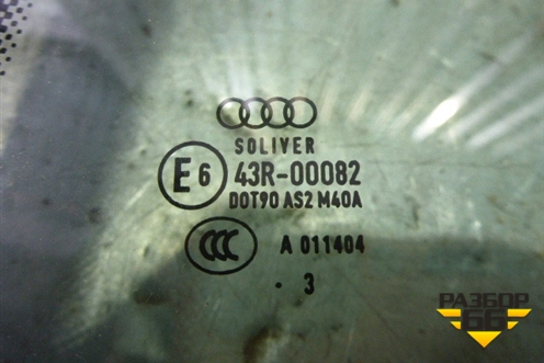Стекло двери задней левой (2013г кабриолет новое) для Audi A5/S5 с 2007-2016г