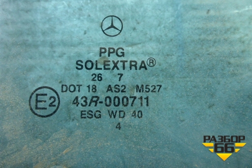 Стекло двери задней левой форточка (седан) для Mercedes Benz S-Klass W140 с 1991-1999г