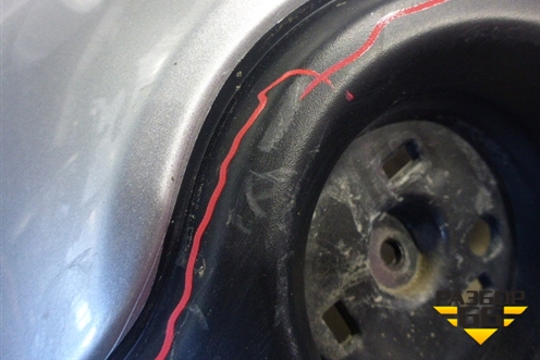 Бампер задний (85022JD00H) для Nissan Qashqai (J10E) с 2006-2013г (Кашкай)