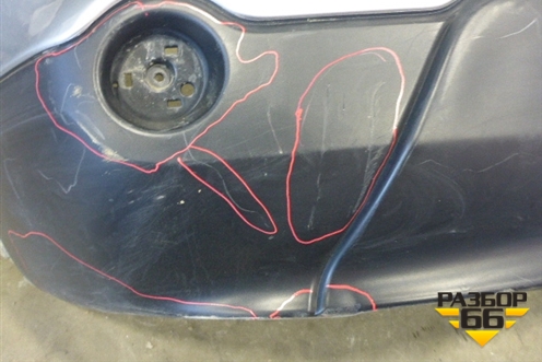 Бампер задний (85022JD00H) для Nissan Qashqai (J10E) с 2006-2013г (Кашкай)